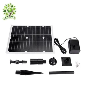 Diy Água Recurso Outdoor Fountain Pond Rega Bomba Kit 15V 15W Piscina Bomba Solar Com Painéis Solares