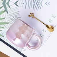 Nouvelle Arrivée JCSL – Tasse en Céramique Côtelée Tendance Style Ins Grande Capacité pour Café Quotidien