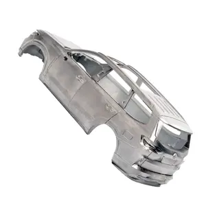 Alliage d'aluminium anodisé couleur argent usinage <span class=keywords><strong>CNC</strong></span> prototypes personnalisés Maquette voiture coque métallique accessoires - Product Image 1