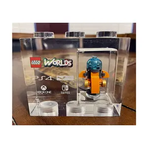 Zeldzaam Ontwerp Acryl Lego Tt Games Brick Lego Fanatieke Sdcc Stapelbare Lego Display Box