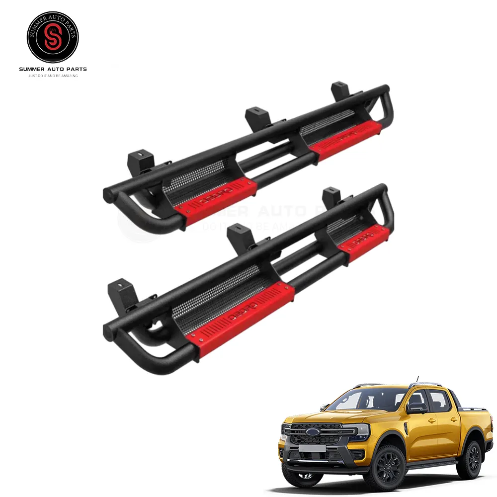 Car Exterior Accessories Body Kit Aluminum Alloy Universal Side Step Bar Running Board For T9 Ford Ranger 2023