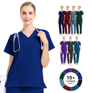 2024 Bestex ชุดเครื่องแบบสครับสำหรับผู้ชายชุดเครื่องแบบสครับผ้าโพลีเอสเตอร์ผ้าสแปนเด็กซ์ทอจากโพลีเอสเตอร์ - Product Image 1