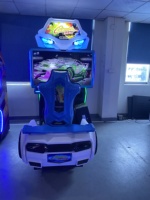 Simulateur de course automobile de 42 pouces avec siège à mouvement pour jeux d'arcade