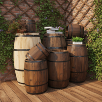 Fût à bière miniature en bois personnalisable de 5 L pour la décoration de la maison ou de l'entreprise