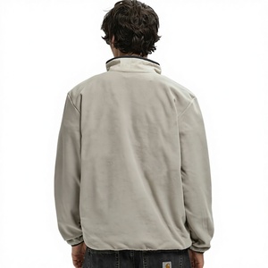 เสื้อกอล์ฟลำลองผู้ชาย แขนยาว ลายทาง น้ำหนักเบา ซิป ¼  แบบสวมหัว มีฮู้ด สกรีนโลโก้ได้ - Product Image 2