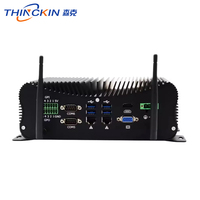 Thinckin Boîtier PC Industriel Personnalisable Marine IP65/IP67 Sans Ventilateur 64 Go RAM I5 4005U 4 Go Stockage Win7/8/10/Linux Garantie 1 An