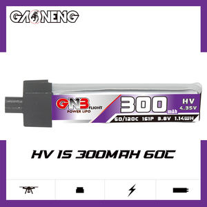 GAONENG GNB 1S 300mAh 3.8V 60C Tête plastique A30 HV RC LiPo Batterie Inductrix FPV BNF BLADE Horizon <span class=keywords><strong>eflite</strong></span> Upgraded from 300MAH - Product Image 2