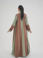 Abaya Modeste Personnalisable et Respirante de Qualité Supérieure, Coupe Évasée, Ample et Plissée, Robe Musulmane pour Femme, Tenue de Mode Islamique