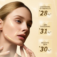 Meilleur ensemble de soins pour la peau du visage bio à base de plantes, anti-âge, éclaircissant, hydratant, avec peptides, acide hyaluronique et beurre de karité, OEM/ODM