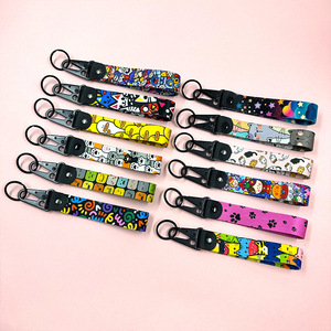 For YYX Customized Anime Keychain Cute Key Tag Chain Ring Wristlet Lanyard for Carabiners & Promotions