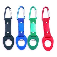 Mosquetons, boucle de sac à dos Molle, porte-bouteille d'eau en caoutchouc, support de fixation, attaches rapides, accessoires de camping, de randonnée et d'escalade en plein air