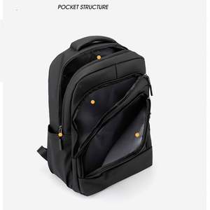 Sac à dos vintage imperméable pour ordinateur portable pour hommes et femmes, personnalisé, en tissu Oxford durable, sac d'affaires Mochila avec USB et logo - Product Image 3