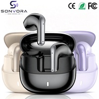 Écouteurs sans fil semi intra-auriculaires YXG-19 V6.0, son stéréo HiFi, indicateur LED, 3 couleurs : noir, violet, or