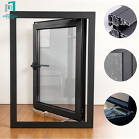 Fenêtre à battant en aluminium anti-âge avec traitement de surface anti-corrosion pour une utilisation extérieure longue durée et une exposition prolongée aux intempéries