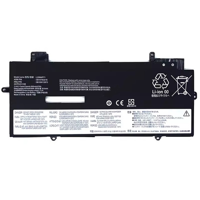 New OEM L20C4P71 15.44V 57Wh Laptop Battery for Lenovo ThinkPad X1 Carbon Gen 9 2021 L20D4P71 L20M4P71 Notebook Replacement