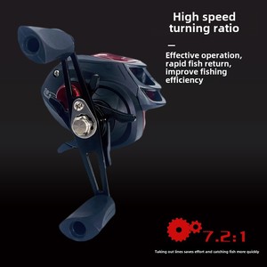 รอกตกปลา Luya <span class=keywords><strong>รุ่น</strong></span>ใหม่ ชุดเต็ม สีดำ ของแท้ รอกแบบหยดน้ำ ระยะไกล ใช้สำหรับมือซ้าย สำหรับตกปลาแบบเบทคาสติ้ง สำหรับปลาปากม้า - Product Image 2