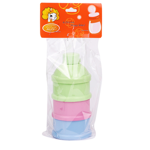 Boîte de rangement portable pour aliments pour bébés à <span class=keywords><strong>3</strong></span> couches, boîte essentielle pour céréales, <span class=keywords><strong>lait</strong></span> en poudre pour nourrissons, boîte à collations pour tout-petits - Product Image 4