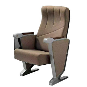 Precio de fábrica al por mayor de gama <span class=keywords><strong>alta</strong></span> de algodón y tela de lino patas de aleación de aluminio sillas de auditorio sillas de Cine de Iglesia - Product Image 4