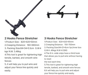 Strumento per Tensionare e Unire Recinzioni in Filo Spinato, Tenditore per Rete Metallica - Product Image 2
