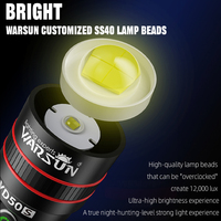 Pour YD50S 800 Lumens Lampe Torche LED Rechargeable Extérieure en Alliage d'Aluminium IP55 Étanche Portable Tactique Camping Urgence