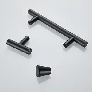 Black Golden Cupboard Handle Brushed Stainless Steel Kitchen Cabinet Door Knob Furniture Handle Drawer Pull Hardware