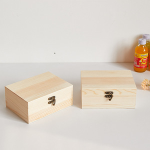 Factory wholesale square wooden storage <b>boxes</b>, <b>pine</b> gift packaging <b>boxes</b>, wooden commemorative medal <b>boxes</b> - Product Image 1