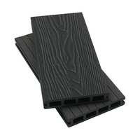 Anti-uv Maison Décoratif Étanche Longue Durée Bois Plastique Pont Composite Planches de Terrasse FSC Revêtement de Sol pour Extérieur
