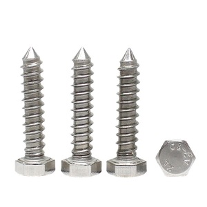 304 Stainless Steel Hex Self Tapping Screws M6 M8 M12 Metric Full Thread Class 12.9 For Metal - Product Image 1