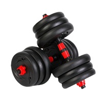 SSD211B 20Kgs réglable 2-en-1 ensemble d'haltères de Fitness à domicile Logo personnalisé équipement d'entraînement musculaire des bras ciment en fonte Durable