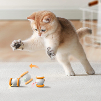 Jouet interactif de souris de détection intelligente d'entraînement automatique jouet USB rechargeable pour chat Teaser jouer souris électrique jouets pour chat