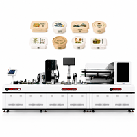 Nouvelle imprimante jet d'encre UV automatique pour boîtes à emporter jetables et couvercles de contenants alimentaires, ligne d'emballage alimentaire avec garantie d'un an