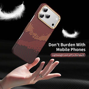 Coque de téléphone magnétique LOOP pour iPhone 17 Pro Mimic Aramid Fiber Shockproof Protective Hard Back Cover Streak Series - Product Image 6