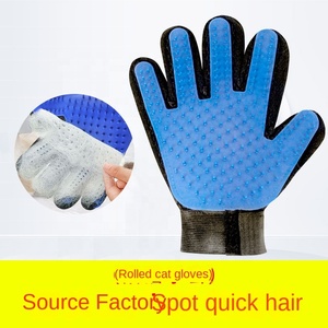Xuyên biên giới Silicone Cat găng tay cho vẻ đẹp làm sạch và massage Pet grooming nguồn cung cấp với Dog Hair Removal chức năng - Product Image 2
