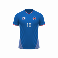Maillot de football de l'équipe nationale finlandaise authentique et personnalisé pour hommes technologie de sublimation de chemise de football à coupe automatisée en gros