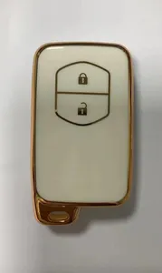 Sıcak satış altın araba anahtarı durum tutucu katlanır anahtar çantası Toyota Camry Rav 4 için Prado