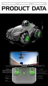 Hot seeling diễn viên đóng Thế <span class=keywords><strong>RC</strong></span> xe FPV Live <span class=keywords><strong>video</strong></span> <span class=keywords><strong>WIFI</strong></span> 720P 360 đài phát thanh điều khiển từ xa <span class=keywords><strong>RC</strong></span> máy ảnh xe đồ chơi - Product Image 3