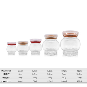 Pot en verre miniature <span class=keywords><strong>de</strong></span> 60 ml, 75 ml, 110 ml, 200 ml, 400 ml avec couvercle métallique pour pudding, yaourt, <span class=keywords><strong>caviar</strong></span>, gelée <span class=keywords><strong>de</strong></span> <span class=keywords><strong>vanille</strong></span>, confiture, miel et épices - Product Image 2
