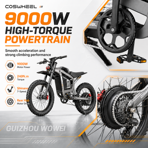 Moto Elettrica da Fuoristrada Leggera da 9000W di Potenza di Picco, Alta Velocità, per Adulti, per Avventure Estreme - Product Image 4