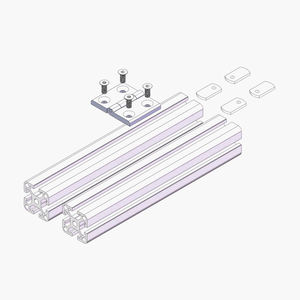 चीन की निर्माता 3046 काले डाई कास्टिंग भारी 40*40 मिमी 40x40 मिमी हिंज एल्यूमीनियम एक्सट्रूज़न प्रोफाइल 20 30 40 मिमी हिंज - Product Image 4