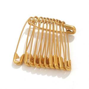 Non Fade Multisize En Acier Inoxydable Broche 18K Or Plaqué Boucle pour DIY Collier Bracelet Boucles D'oreilles Bijoux Accessoires - Product Image 4