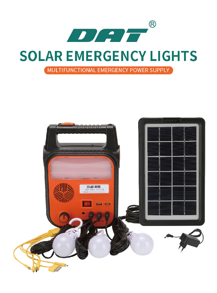 AT-9012  DAT solar energy system kits  home solar lighting system  rechargeable emergency light
