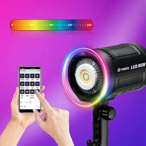 80W Led Rgb <span class=keywords><strong>Rembrandt</strong></span> iluminación Video Bi Color 2700K-6500K fotografía relleno 360 Tono luz de colores completos para luz de grabación de vídeo - Product Image 6