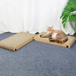 Alas Garukan Kucing Lipat Segitiga dari Karton, 6 Sisi yang Dapat Digunakan, Tiang Garukan Kucing untuk Kucing di Dalam Ruangan, Alas Garukan Vertikal - Product Image 3