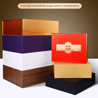 Boîte cadeau pliable personnalisée, boîte à cadeaux à couvercle rabattable, boîte en papier rigide rectangulaire vide personnalisée pour les cadeaux de mariage et de fête