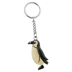 Porte-clés pingouin en PVC, mini breloque animale, article cadeau décoratif - Product Image 1