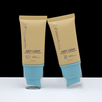 Tube souple en plastique personnalisé de 30 ml à 80 ml pour crème solaire, lotion BB, emballage cosmétique, tube à pompe sans air