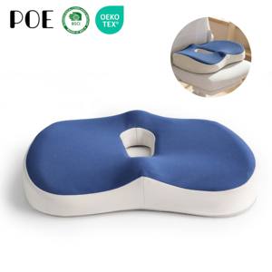 وسادة مقعد مريحة للظهر مصنوعة من الفوم الذاكر مع غطاء قابل للإزالة، مضادة للانزلاق، مصممة لتخفيف آلام الرقبة في المكتب - Product Image 1