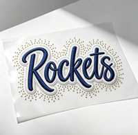 Patch 3D personnalisé en strass à paillettes, lettrage en relief, bordure dorée, clous argentés, motif soleil, thermocollant ou à coudre, en feutre, fabrication OEM
