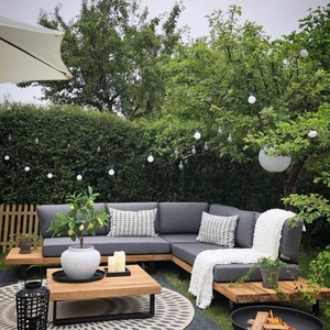 Giải trí ngoài trời đồ nội thất thời trang hiện đại khung thép PE mây <span class=keywords><strong>wicker</strong></span> <span class=keywords><strong>Patio</strong></span> ngoài trời Vườn sofa - Product Image 3