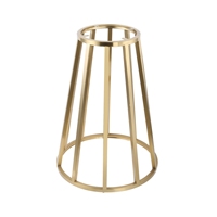 Table de dîner victorienne en acier 4 étoiles couleur inoxydable blanc pour extérieur en métal tulipe étain base de table pour table